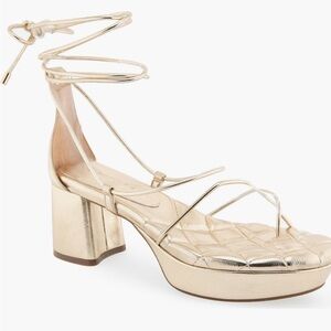 Gold Strappy aerosoles Women's Heels